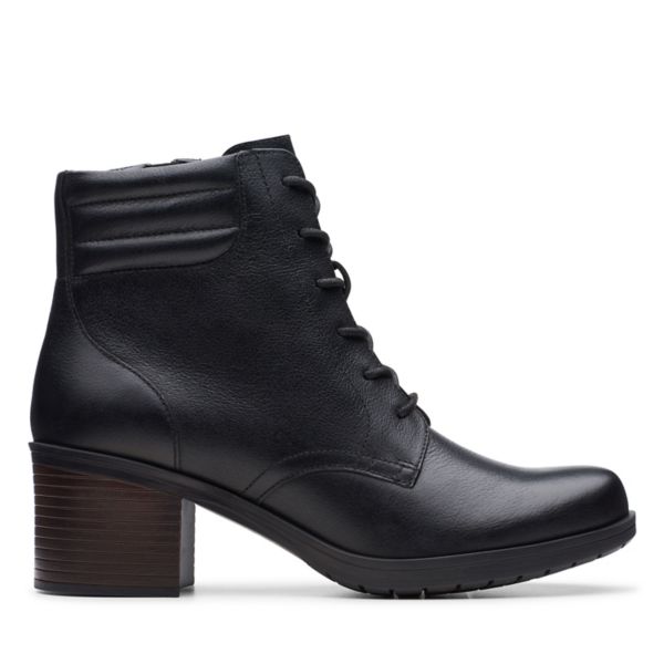 Clarks Womens Hollis Jasmine Ankle Boots Black | CA-1674082